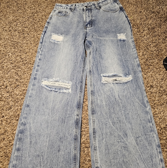 Jeans Wide Leg NEW large - Picture 8 of 12